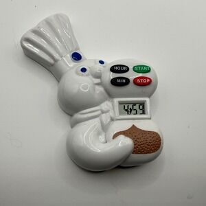 Vintage 1992 Pillsbury Doughboy Chef Timer Kitchen Gadget Collectible Works